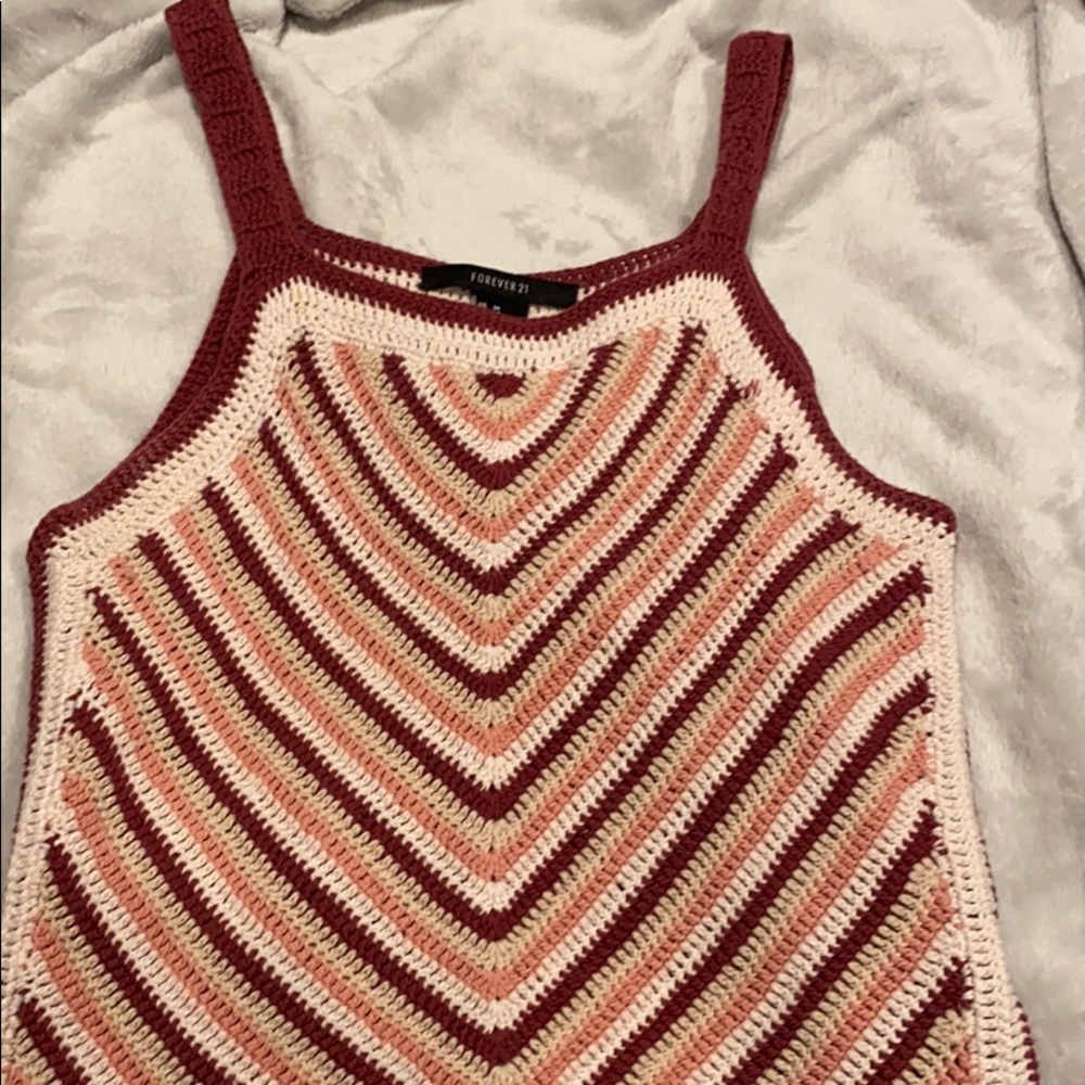Knitted crop top